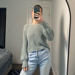 Dynamite knit sweater - Small - cropped - Teal
